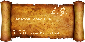 Lakatos Zomilla névjegykártya